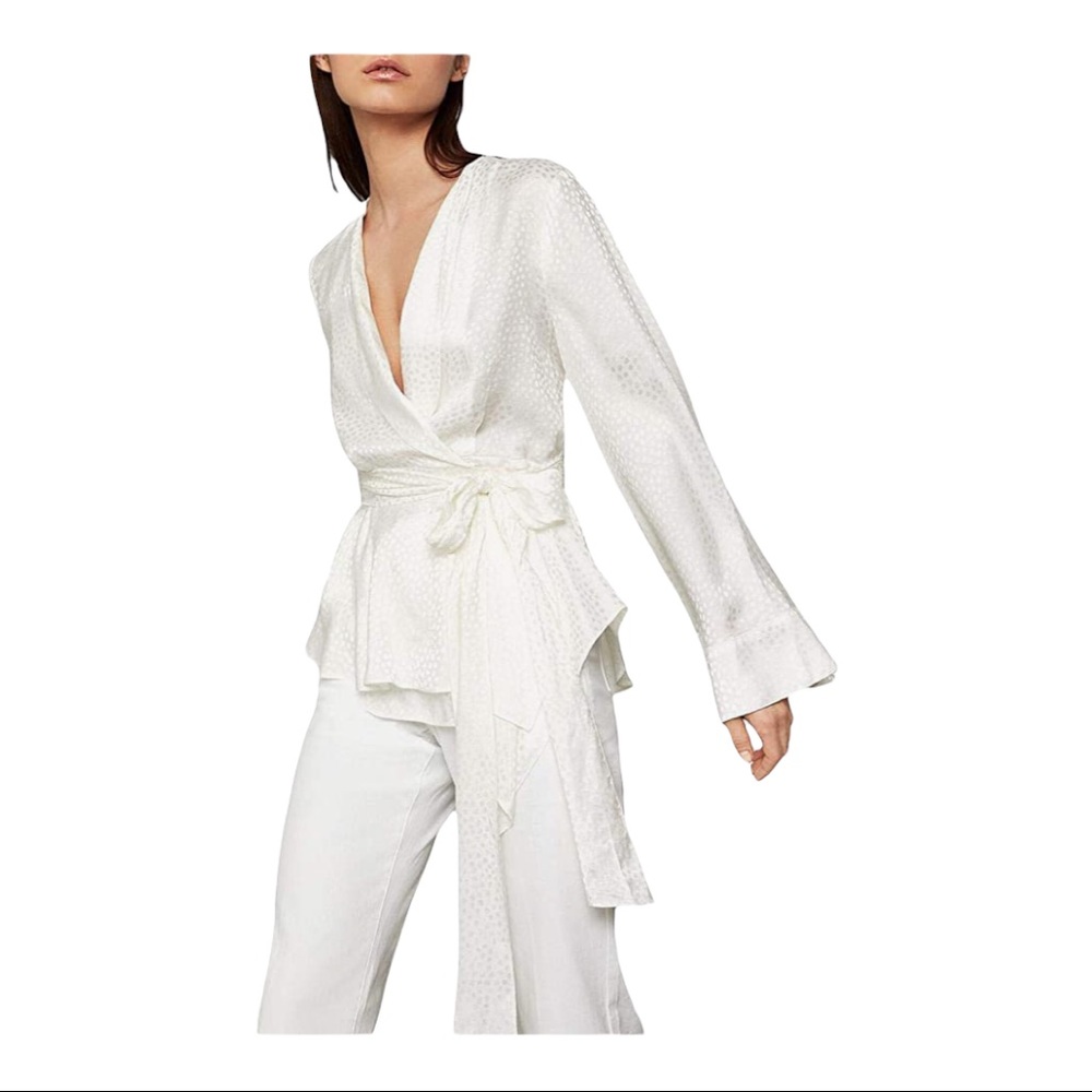 BCBGMAXAZRIA LONG SLEEVE KIMONO TOP - Picture 3 of 16